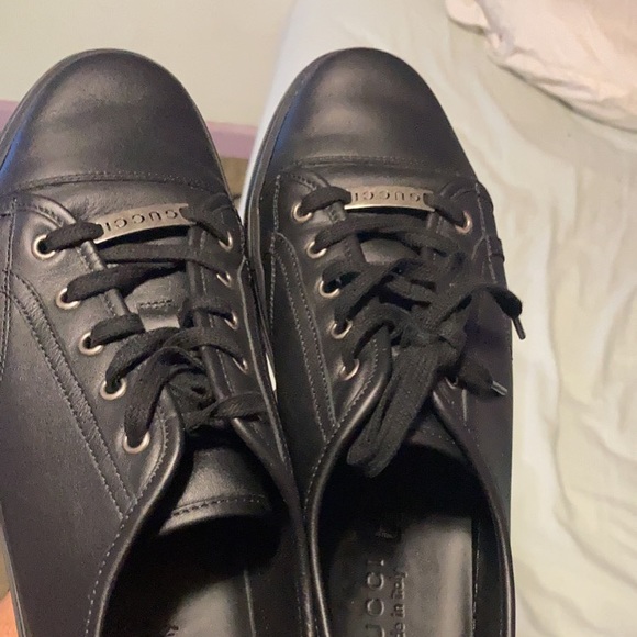 Gucci shoes. All black. size 10.5. hardly used. - Picture 1 of 6